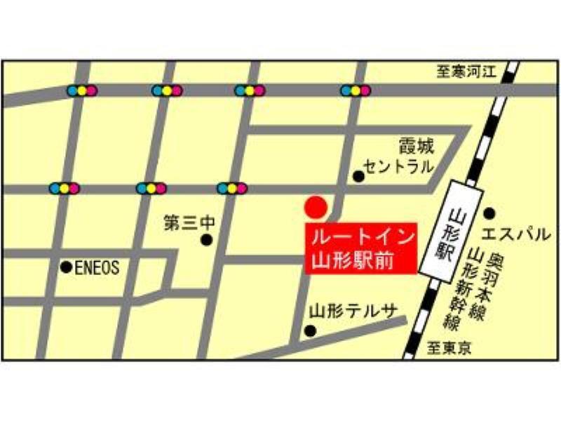 Hotel Route-Inn Yamagata Ekimae Exteriör bild